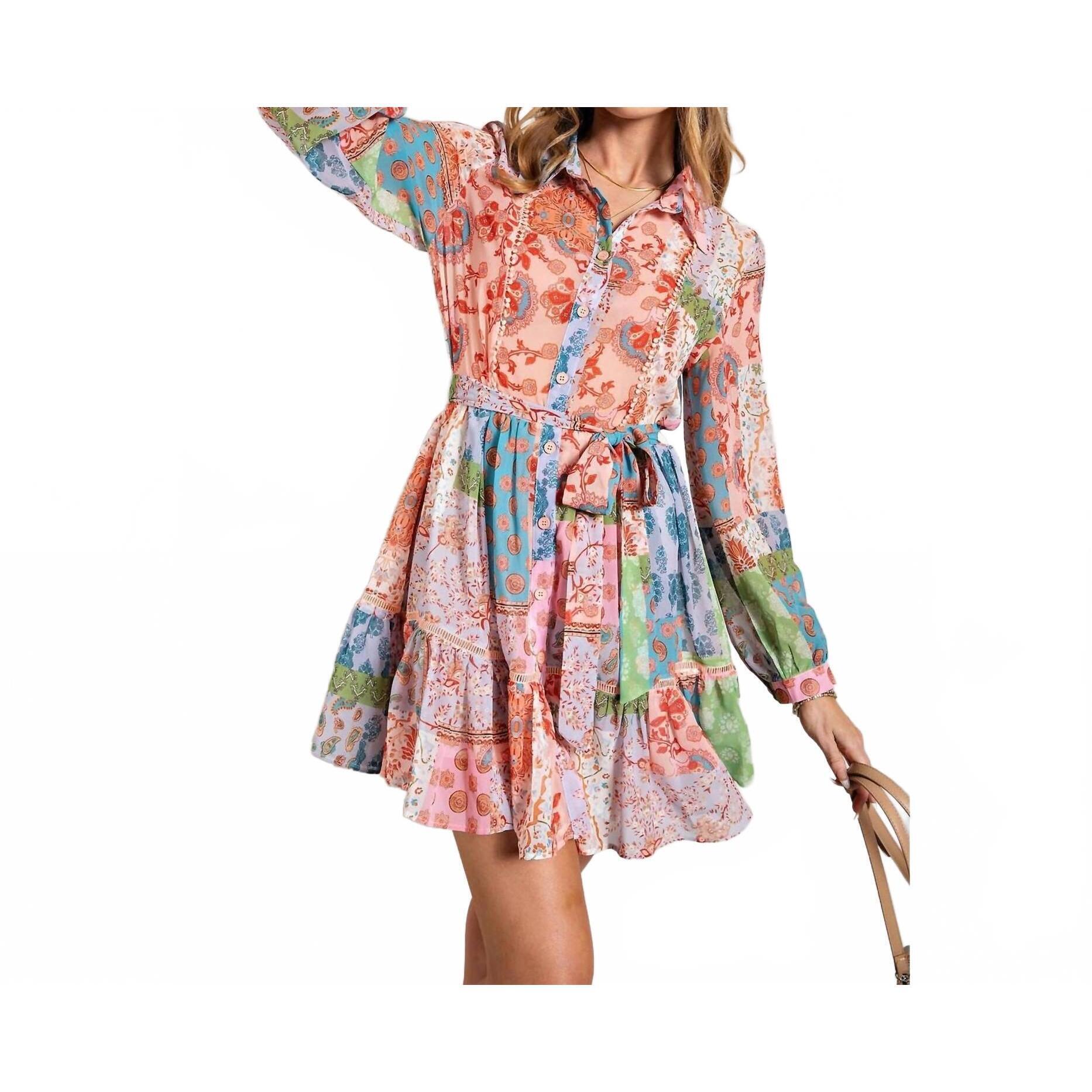 New Sweet Generis Paisley Mix Up Dress In Multi